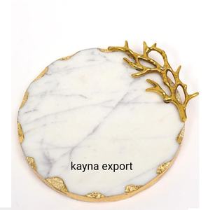 Posavasos de metal dorado y negro de último diseño para menaje de cocina y restaurante y posavasos de metal doméstico moderno para mesa de té - Product Image 6