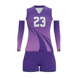 Maillots et shorts de volley-ball personnalisés pour hommes et femmes uniforme d'équipe vêtements de sport en polyester évacuant l'humidité à séchage rapide - Product Image 2