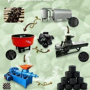 Machine de production de briquettes de charbon de bois industrielle à forte demande - Product Image 1