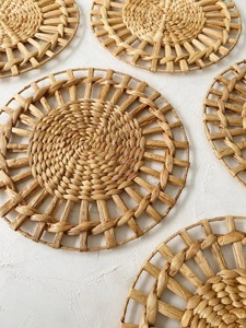 Manteles individuales circulares intrincados tejidos Productos ecológicos Hecho en Vietnam Decoración de mesa Mantel individual tejido al por mayor - Product Image 4