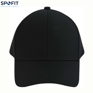 หมวกเบสบอลปักลาย6แผงตาข่ายกีฬากันน้ำสีทึบปรับได้2025ออกแบบได้ตามต้องการโลโก้ด้วยเลเซอร์ - Product Image 5