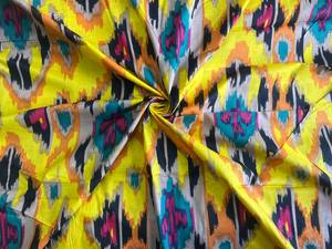 Soft Breathable Block Printed Cotton Fabric 5 Yard Cut for Dresses, Tunics, Skirts, <b>Quilting</b>, and Tailoring Projects - Product Image 3