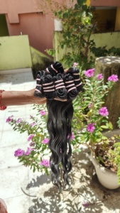 ผมหยักศกแบบอินเดียแท้10นิ้วถึง30นิ้วมัดผมอินเดีย - Product Image 2