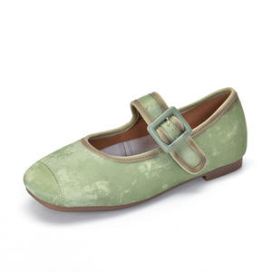 Zapatos planos y mules para caminar en la oficina y uso diario, zapatos casuales planos para mujer, mocasines cómodos sin cordones, estilo ballet. - Product Image 4