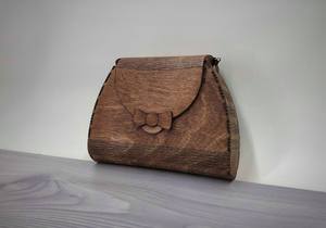 High Quality Handmade Wooden Clutch Chain Strap Hook Loop Closure Customizable Capacity-Mehak Impex Brand Fashion Evening Purse - Product Image 2