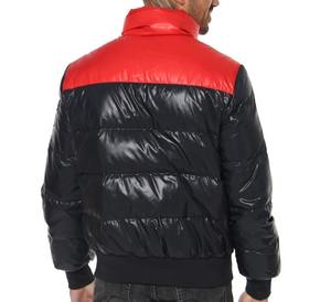 Veste d'hiver grande taille pour hommes avec col montant vêtements épais et chauds à bulles avec logo personnalisé - Product Image 2