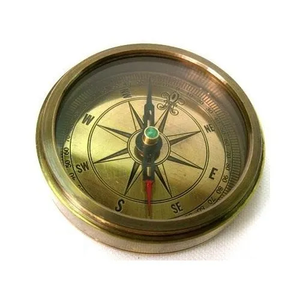 Mini artilugios náuticos para exteriores, accesorios impermeables a prueba de golpes, brújula antigua de latón, multifunción, para bote marino - Product Image 1
