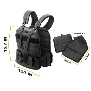 Customized Wholesale <b>Strength</b> <b>Training</b> Adjustable Weighted Vest Home Gym Fitness Accessories Tactical <b>Training</b> Weight Vest - Product Image 5