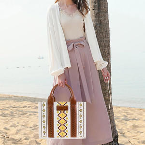 مخصص طباعة كاملة للنساء محافظ تسوق غربية كتف حقيبة يد كروس بودي قماش متقاطعة مع الجسم هوبو بوهيمي أزتيك حقيبة حمل - Product Image 6