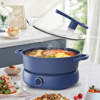 Casserole amovible, facile à nettoyer, antiadhésive, multifonctionnelle, électrique, commande manuelle, usage domestique, 1800W