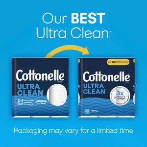 Cottonelle Ultra Clean Papel Higiénico, 30 Mega Rollos - Product Image 2