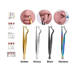 Pinzas de acero quirúrgico certificadas CE Mahersi, herramienta de perforación de cuerpo colorida para alicates de perforación de tabique, grumos - Product Image 6