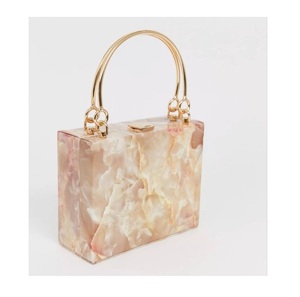 Elegant Resin Mini Handbag Custom Fashion Party Wedding with Beaded Strap Acrylic Evening Bag Clutch Purse for Lady Women & Girl - Product Image 4