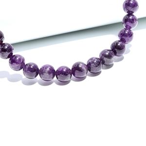 Venta caliente hermoso collar de cuarzo amatista Africana 8mm collar de Color púrpura especial collar de fuerza regalo para ella - Product Image 4
