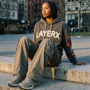 Sudadera con Capucha Gruesa de Invierno para Mujer, 500 g/m², Algodón Ecológico, Estampado Puff, Gráfico con Pedrería, Top Corto, Sudadera, Venta al por Mayor, Personalizada, al por Mayor - Product Image 5