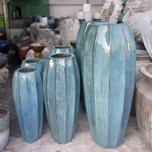 <b>Extra</b> <b>Large</b> Black Clay Pottery Handmade in Vietnam Frost Proof for Home & Garden Customizable Design by Garden Planter Supplier - Product Image 1