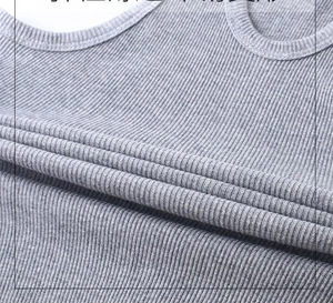 Camisetas de Tirantes Deportivas de Alta Calidad para Gimnasio y Entrenamiento, Camisetas de Tirantes para Hombre al por Mayor, Chaleco Informal de Algodón Elástico de Punto Acanalado - Product Image 4