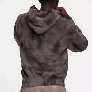 Sweats à capuche personnalisés poids lourd 100% coton lavé à l'acide à capuche pour hommes conception d'épaule tombante pour l'hiver prix raisonnable de haute qualité - Product Image 4