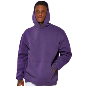 Sudadera con capucha con estampado de soplo de logotipo 3D de otoño personalizada al por mayor sudadera sin cuerdas Sudadera con capucha con estampado de felpa francesa pesada de alta calidad - Product Image 4