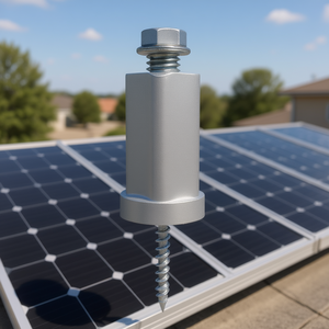 Support de fixation pour panneau solaire SunModo EZ Metal Roof Mount 5" en argent - Crochet de toit pour installation sur toiture et auvent - Product Image 3