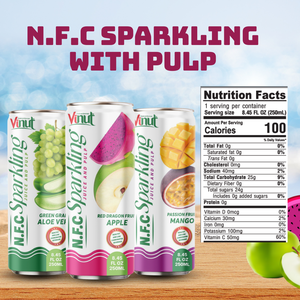 เครื่องดื่มอัดลมจากโรงงานในเวียดนามน้ำแอปเปิ้ลเรดดราก้อนผลไม้สด290มล. 24กระป๋อง/กล่อง - Product Image 3