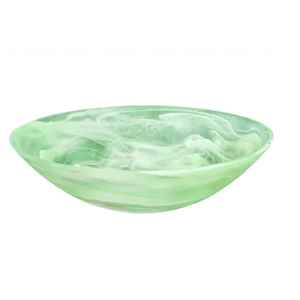 Bol décoratif en résine artisanal, vert menthe, plat à bibelots, centre de table rond, cadeaux de mariage - Product Image 5