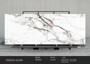 Carreaux de porcelaine brillants de taille personnalisée | 1200x3200 1200x2800 | Sol mural grand format de qualité d'exportation élégante - Product Image 6