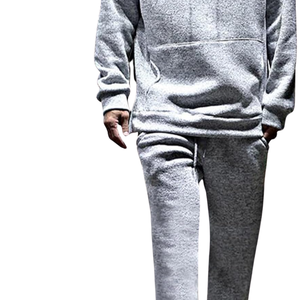 Ensemble survêtement en molleton surdimensionné de qualité supérieure pour homme, sweat-shirt à capuche et jogging, logo personnalisé, vêtements de sport chauds d'hiver, vêtements de sport décontractés - Product Image 5