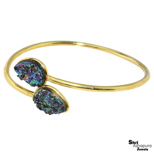 Pulsera de plata de ley 925 con forma de pera, joyería de piedras preciosas - Product Image 4