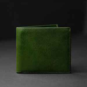 Portefeuille en cuir véritable à deux volets pour hommes Porte-cartes mince Blocage RFID Portefeuilles vintage de luxe Vente en gros BFW-0002 - Product Image 6