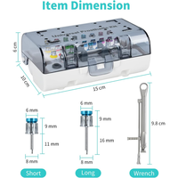 Kit d'outils de réparation d'implants prothétiques manuels en acier inoxydable coloré de haute qualité par Surtechs International