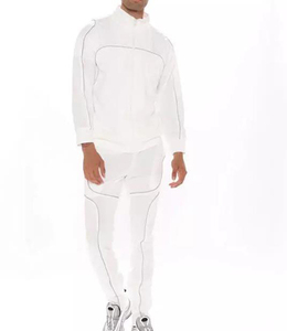 High Quality Custom Two-Piece Set Windbreaker Tracksuit with Nylon Zipper Printed Zip Jacket and Sweatsuit for <b>Men</b> - Product Image 1