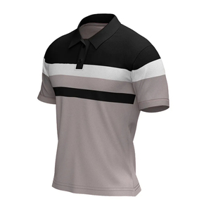 เสื้อโปโลผู้ชายแบบสั่งทำแขนสั้นแห้งเร็วมีสีตามสั่ง - Product Image 3