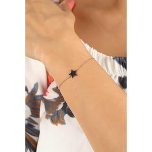 Azuris 925 Sterling Silver Mini Star Bracelet Fine Body <b>Chain</b> Jewelry Turkey Origin - Product Image 1
