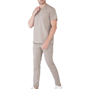 Ensemble d'uniformes de médecin professionnel personnalisé OEM de haute qualité, disponible dans toutes les tailles, y compris les hôpitaux imprimés XL. - Product Image 2