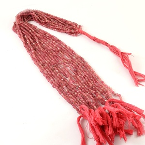 Collar hecho a mano con cuentas de turmalina de piedra de nacimiento de diciembre, piedra preciosa de turmalina Rosa genuina, la mejor idea de regalo de Navidad - Product Image 3