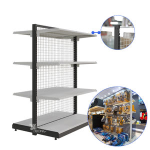 ADONG A07 Estante de exhibición de metal de doble cara Estante de almacenamiento de supermercado para uso minorista con personalización OEM/ODM - Product Image 1