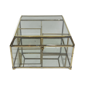 Wholesale Bulk Jewellery <b>Box</b> <b>Glass</b> and Brass With Silver Plating Customized Product for Wedding Decoration Handmade Bulk - Product Image 5