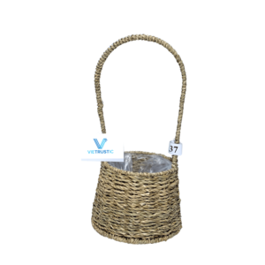 Maison moderne Panier en osier pour plantes Panier en jute jonc de mer Jacinthe d'eau Produits d'organisation de la maison - Product Image 4