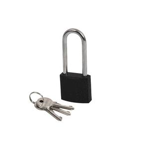 Cast Iron Latch <b>Padlock</b> with Lengthened Shackle IRON LINE KZZS S40H60, black, 3 keys - Product Image 1