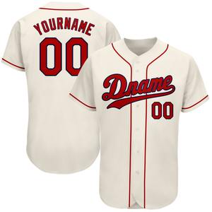 Baseball Uniform Industry Sportswear Custom Red-Navy Authentic Baseball Jersey - Product Image 1