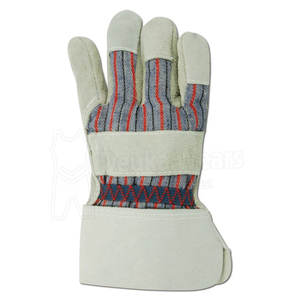Guantes de trabajo con diseño personalizado OEM/ODM, guantes protectores de cuero personalizados con protección completa para los dedos, para trabajos industriales y de construcción. - Product Image 2