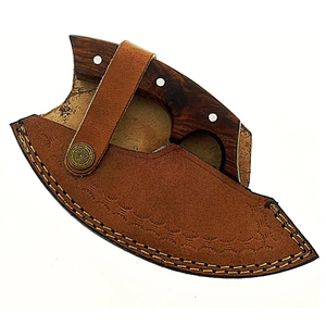 Cuchillo de cocina Ullu de acero damasco hecho a mano, herramientas para pizza disponibles con mango de cuerno de ciervo - Product Image 6