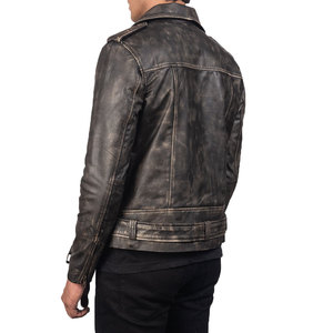 Custom Made Design Your Own Men Breathable Leather Jacket Top Selling Professional Logo Design Leather Men's Jackets - Product Image 4