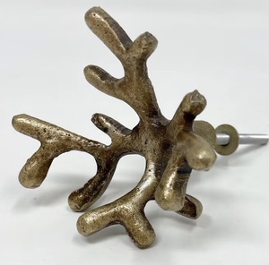 Tiradores de cajón de hierro fundido con Rama de Coral antiguo, Exportación de alta calidad para cocina, tocador, sala de estar, Villa, Hotel, uso al aire libre - Product Image 2