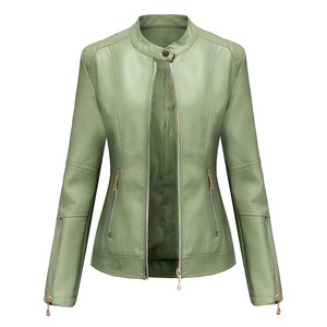 Chaqueta de Motociclista de Cuero Genuino, Impermeable y Cortavientos, Estilo Urbano para Hombre, Nueva Colección Primavera-Otoño - Product Image 1