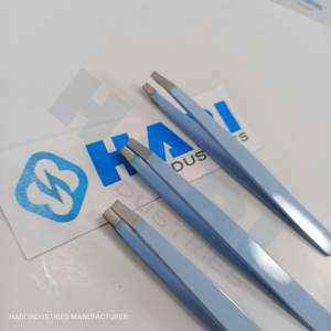 Pinces à épiler professionnelles de haute qualité à pointe inclinée, vente en gros, design féminin, fabricant de pinces à épiler, étiquette privée, outils pour les sourcils - Product Image 6