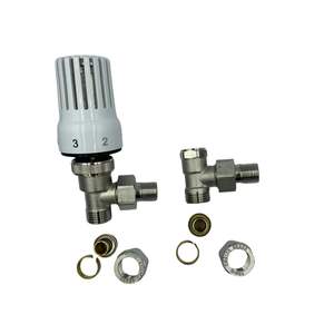 Válvulas Termostáticas Industriales HM para Calderas Multicapa 3/8x16 Niqueladas con Adaptadores de 16 mm, Conector Termostático Anticorrosión - Product Image 4