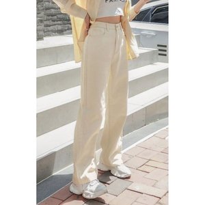 Jean en denim crème vintage ample et stylé pour femme – Tendance, décontracté, streetwear, coupe ample, écologique, taille 26-40 - Product Image 3