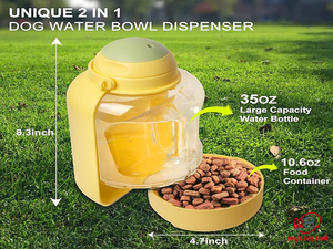 Nhi Binh Portable Plastic <b>Pet</b> <b>Bowls</b> & <b>Feeders</b> 2025 Newest Foldable Dispenser Tray Essential for Cats & Dogs Travel Friendly - Product Image 3